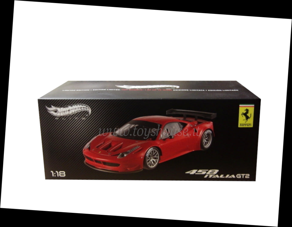 Hot Wheels scala 1:18 articolo X2860 Elite Ferrari 458 Italia GT2 Ed.Lim. 10000 pz