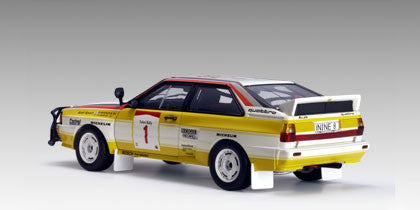 AUTOart 1:18 scale item 88401 Millennium Collection Audi Quattro LWB A2 Rally Safari 1984 n.1 H. Mikkola
