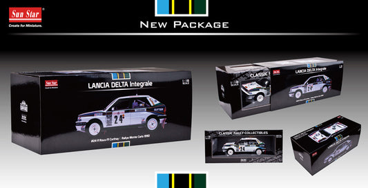 Sun Star 1:18 scale item 3123 Classic Rally Collectibles Lancia Delta HF Integrale Rally Monte Carlo 1990 Limited Ed 898 pcs