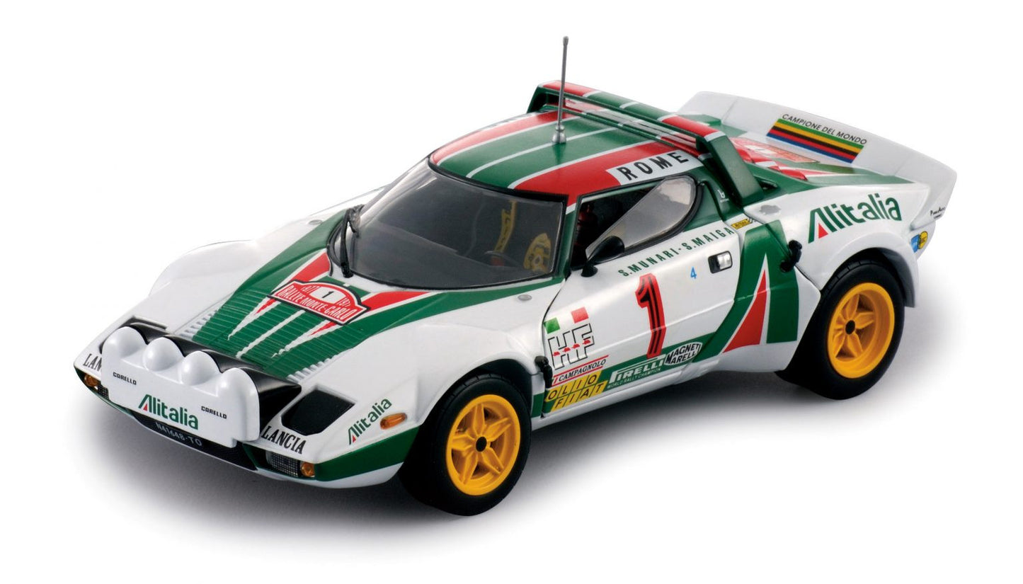 Sun Star scala 1:18 articolo 4507 Classic Rally Collectibles Lancia Stratos HF Rally Monte Carlo Munari 1977