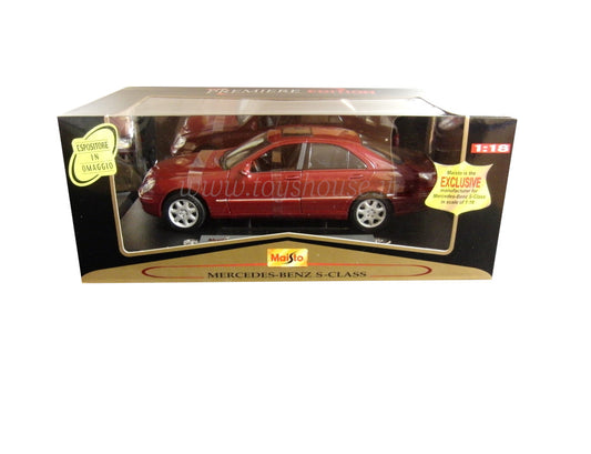Maisto 1:18 scale item 36855 Premiere Edition Collection Mercedes Benz S Class