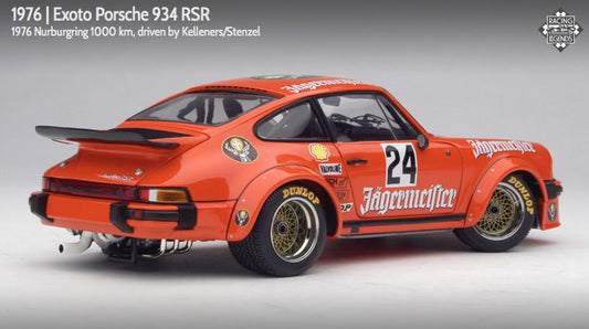 Exoto scala 1:18 articolo RLG18095 Racing Legends Collection Porsche 934 RSR