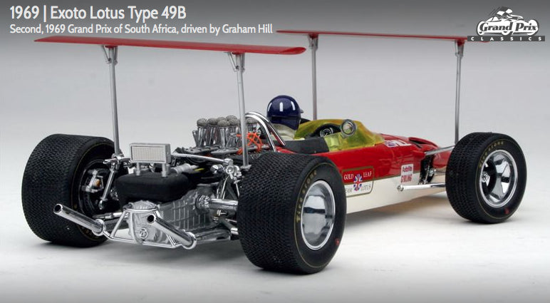 Exoto 1:18 scale item GPC97008 Grand Prix Classics Collection Lotus Type 49B - Graham Hill