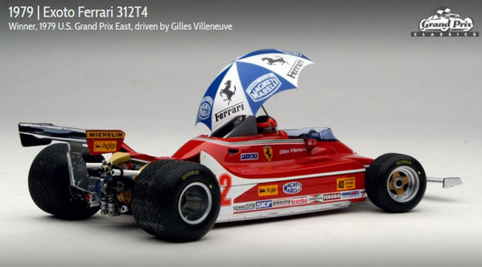 Exoto 1:18 scale item GPC97075 Grand Prix Classics Collection Ferrari 312T4 - Gilles Villeneuve