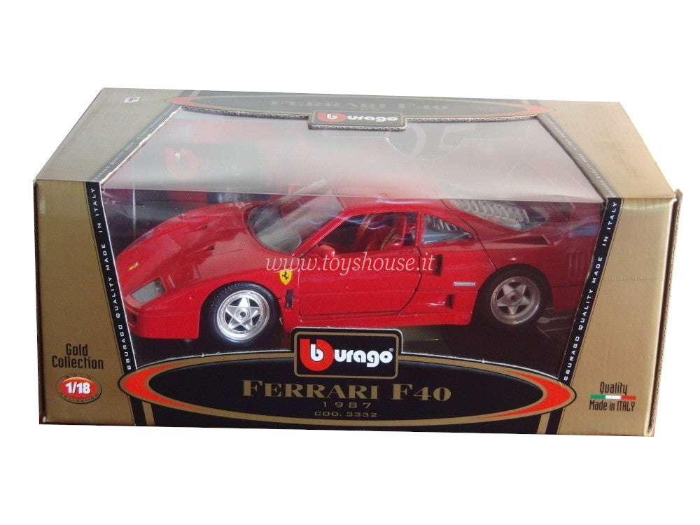 Bburago scala 1:18 articolo 3332 Gold Collection Ferrari F40