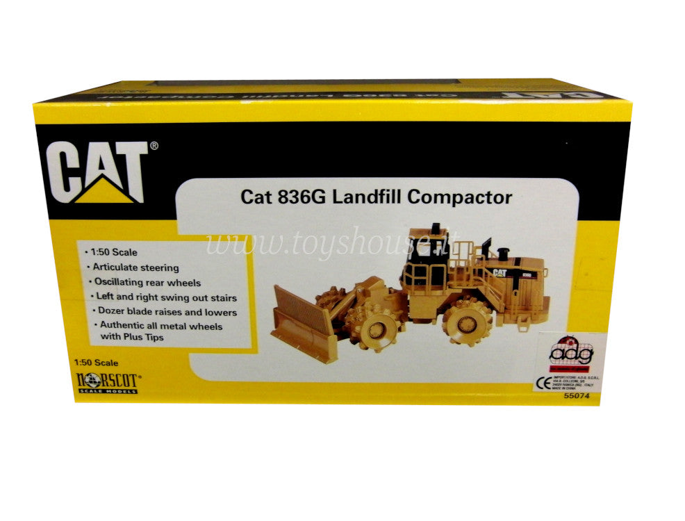 Norscot CAT 1:50 scale item 55074 CAT 836G Landfill Compactor