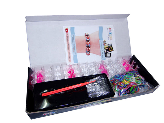 Colorful Rubber Bands with 600 Colorful Rubber Bands Hooks and Frame