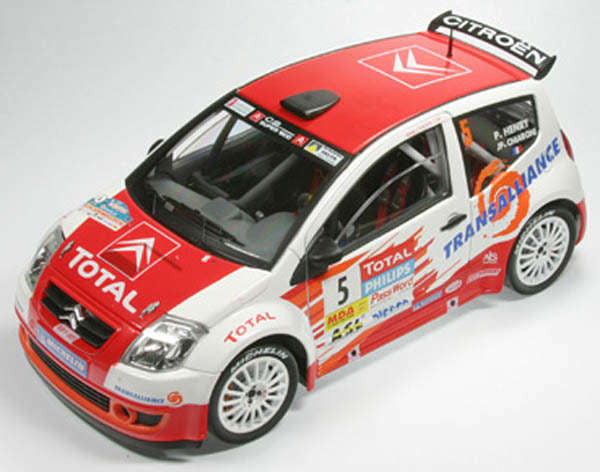 Solido scale 1:18 item 9034 Citroen C2 Super 1600 Rallye Lyon-Charbonnieres Rhone 2004
