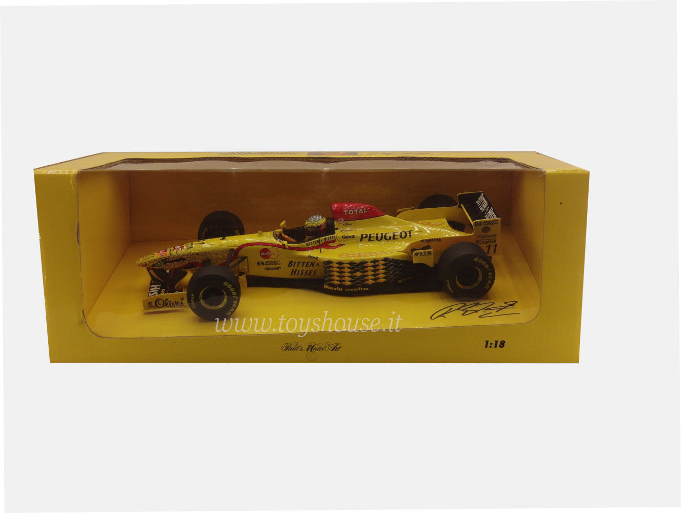 Paul's Model Art 1:18 scale item 514971811 Jordan 197 Peugeot Schumacher