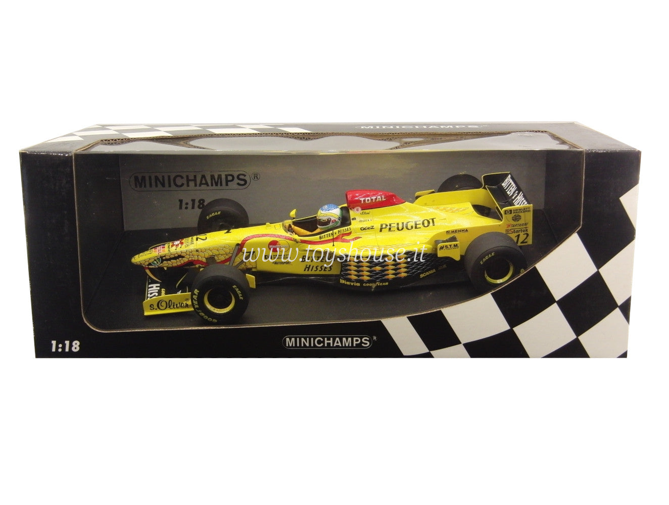 Paul's Model Art 1:18 scale item 180970012 Jordan 197 Peugeot Fisichella
