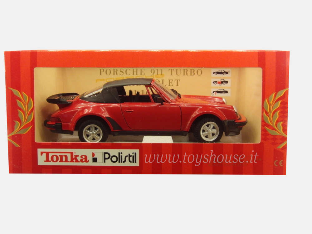 Tonka Polistil scala 1:16 articolo 1699 Porsche 911 Turbo Cabriolet