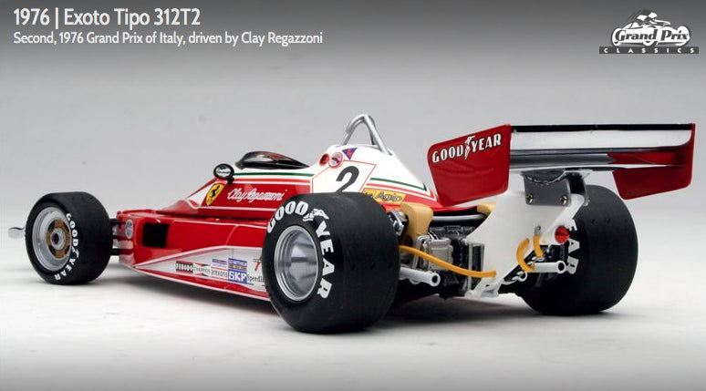 Exoto scala 1:18 articolo GPC97130 Grand Prix Classics Collection Ferrari 312T2 - Clay Regazzoni