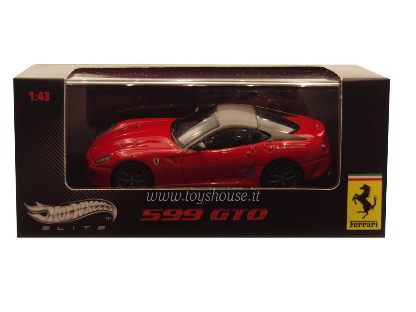 Hot Wheels scala 1:43 articolo T6267 Elite Ferrari 599 GTO 2010 Ed.Lim. 10000 pz