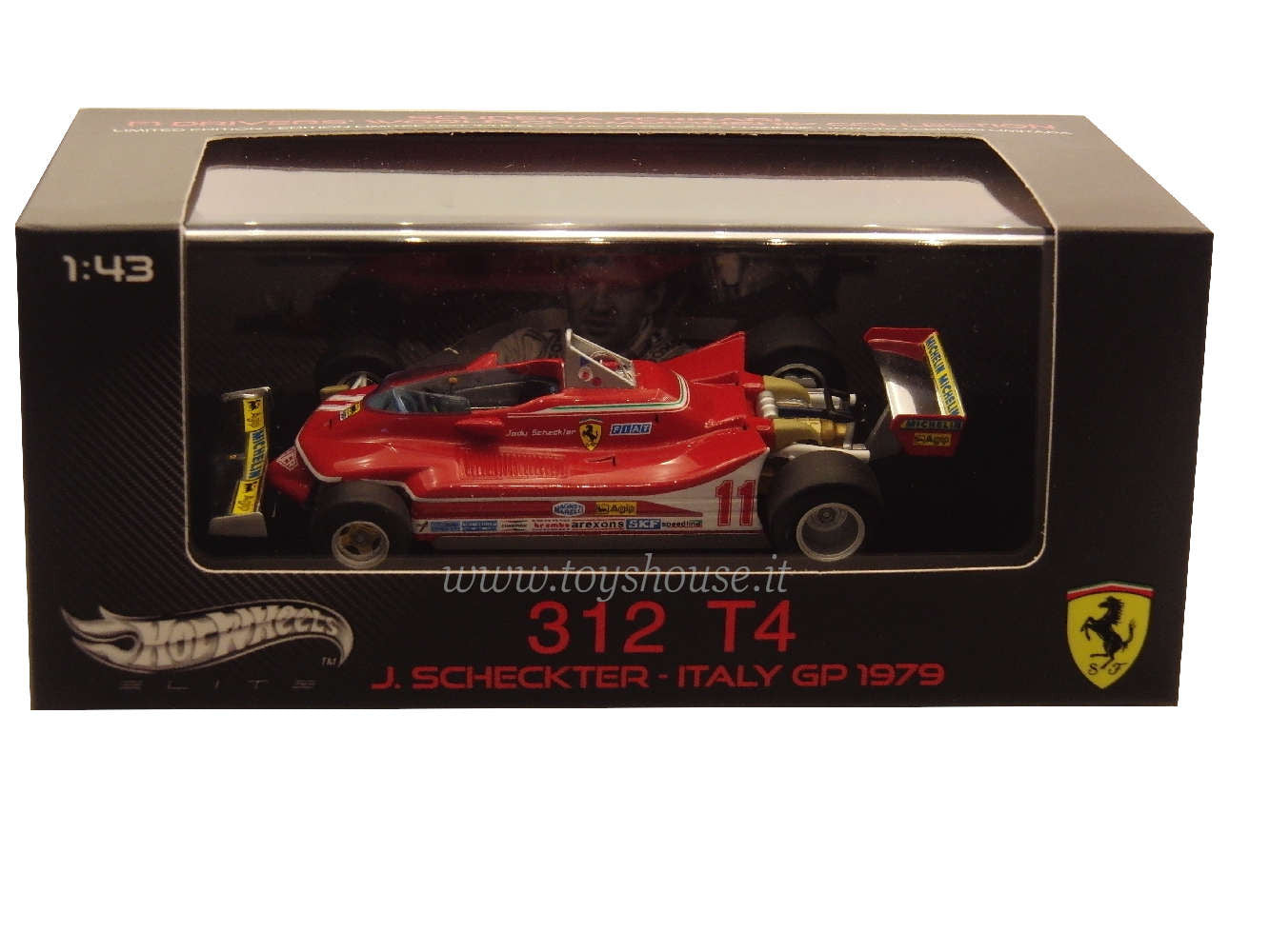 Hot Wheels 1:43 scale item V8372 Elite Ferrari 312 T4 Scheckter 1979 (Italian GP) Limited Edition 5000 pcs