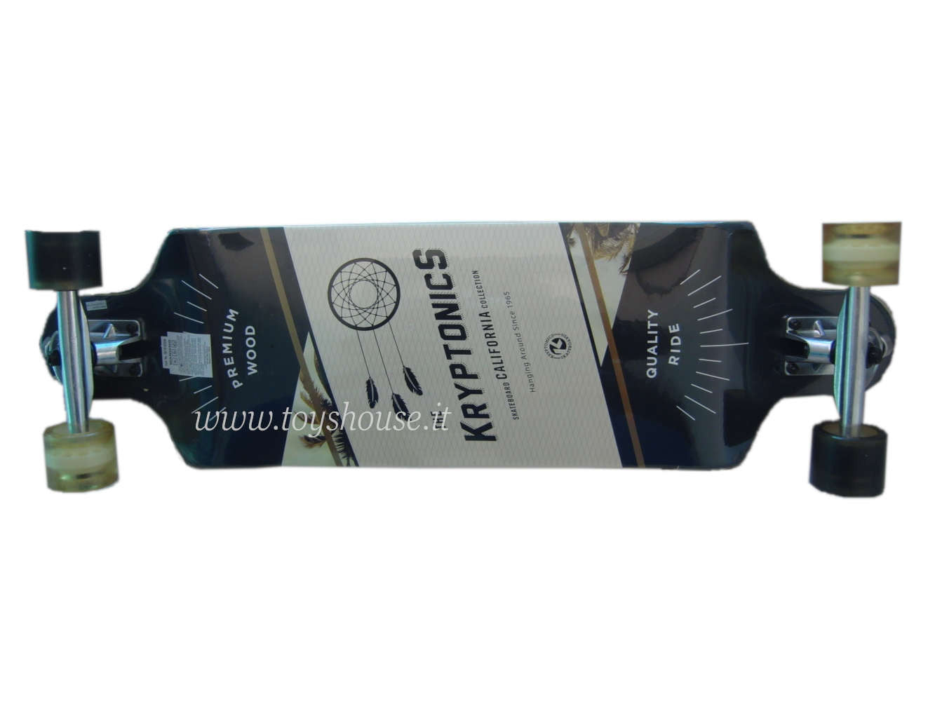 Krytonics California Longboard 102cm with 8-layer Plywood Deck Max Weight 100kg