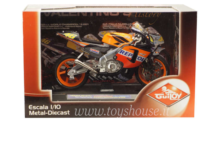 Guiloy scala 1:10 articolo 13690 Honda RC 211V Valentino's History