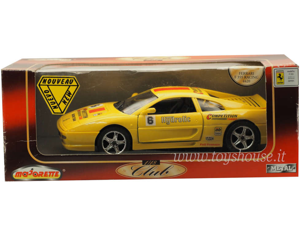 Majorette 1:18 scale item 4420 Club 1/18 Collection Ferrari F355 Racing n.6