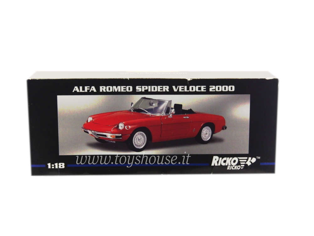 Ricko scala 1:18 articolo 32107 Alfa Romeo Spider Veloce