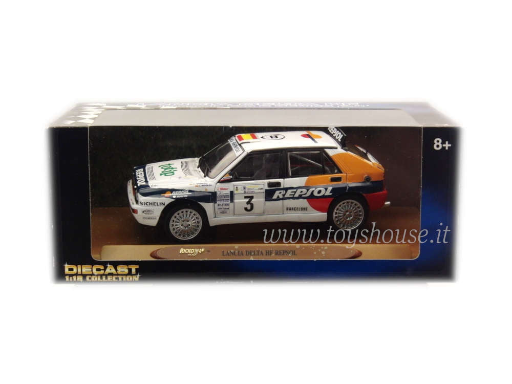 Ricko scala 1:18 articolo 32110 Lancia Delta HF Integrale Evo 2 Rally Monte Carlo 1993