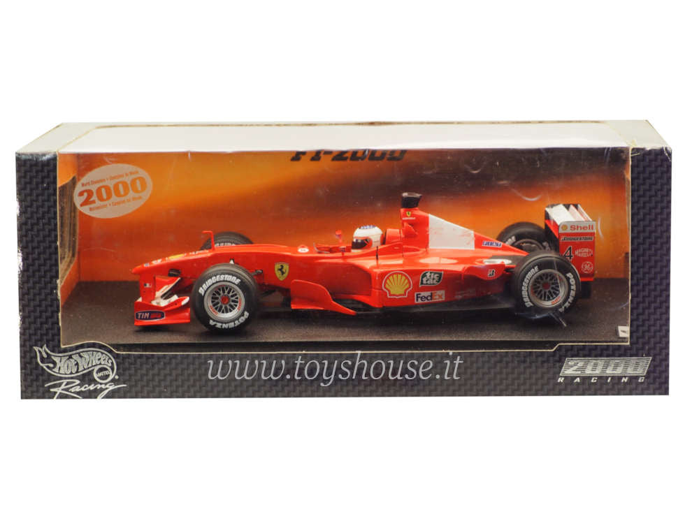 Hot Wheels 1:18 scale item 26738 Racing Ferrari F2000 Barrichello 2000 (No Decals)