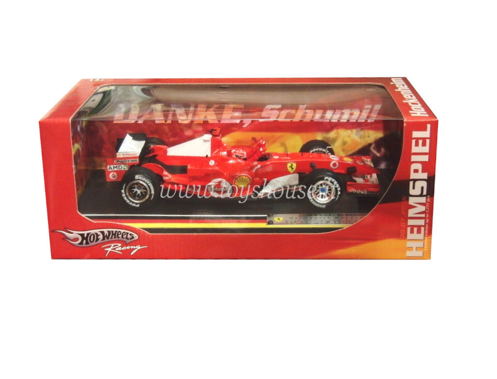 Hot Wheels 1:18 scale item J2993 Racing Ferrari 248 F1 Schumacher 2006 (Thank you, Schumi! GP Hockenheim) Limited Edition 7777 pcs