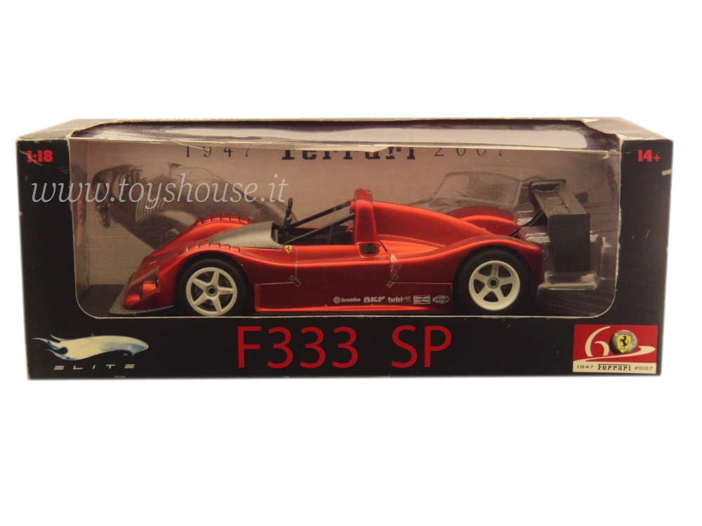 Hot Wheels 1:18 scale item L2975 Elite Ferrari 333 SP 60th Anniversary Limited Edition 6060 pcs