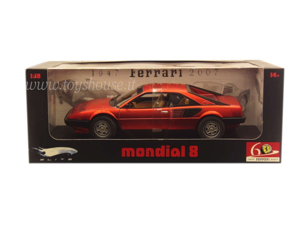 Hot Wheels 1:18 scale item L2984 Elite Ferrari Mondial 8 60th Anniversary Limited Edition 6060 pcs
