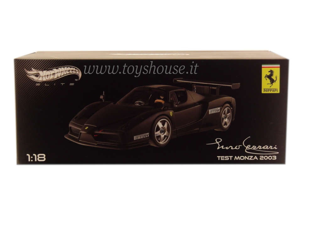 Hot Wheels 1:18 scale item X5488 Elite Ferrari Enzo Test Monza 2003