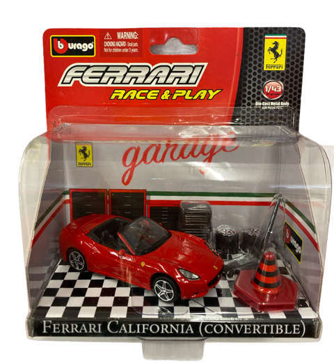 Bburago 1:43 scale item 18-31100 Ferrari Race and Play Garage