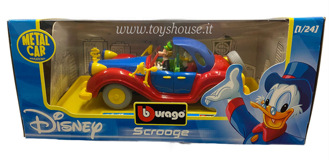 Bburago 1:24 scale item 23003 Disney Collection Scrooge Classic Car
