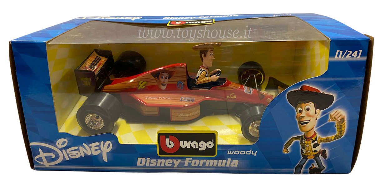 Bburago 1:24 scale item 2902 Disney Collection F1 Racing Woody