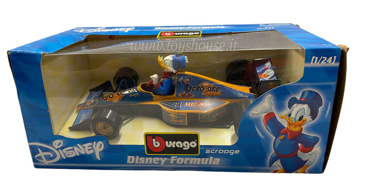 Bburago scala 1:24 articolo 2912 Disney Collection F1 Racing Scrooge