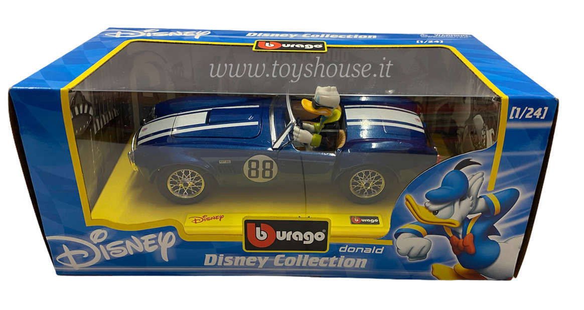 Bburago scala 1:24 articolo 2304 Disney Collection Shelby Cobra 427 Donald