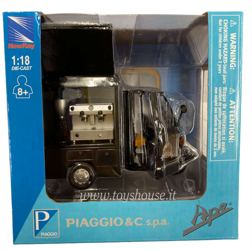 New Ray scala 1:18 articolo 68043 Ape Piaggio Macchina del Caffè