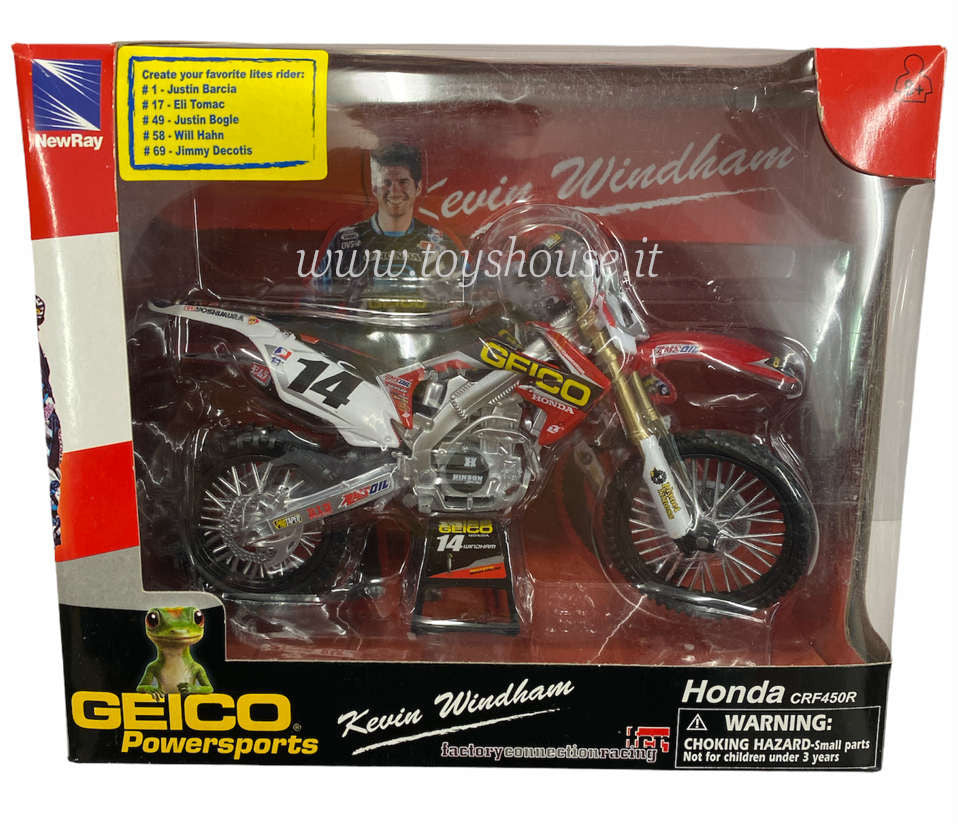 New Ray 1:12 scale item 57563 Honda CRF 450R