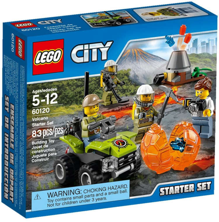 Lego City 60120 Starter Set Volcano