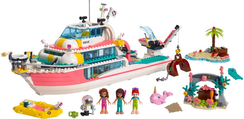 Lego Friends 41381 Motoscafo di Salvataggio