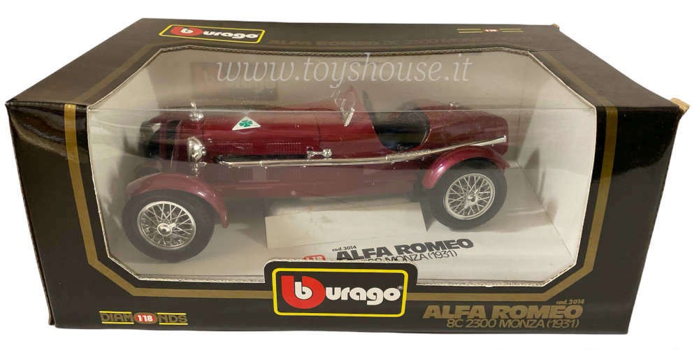 Bburago 1:18 scale item 3014 Diamonds Collection Alfa Romeo 8C 2300 GP Monza