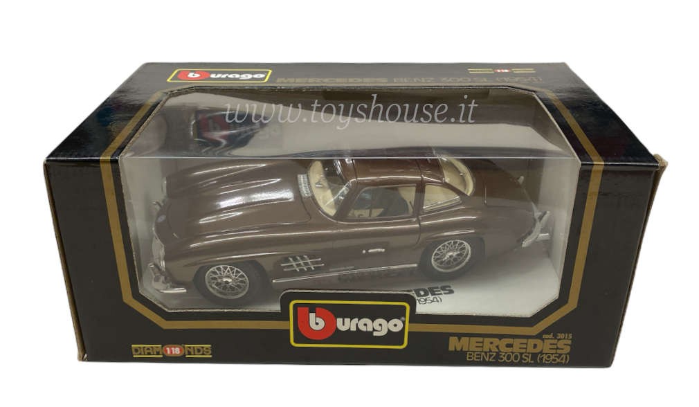 MERCEDES BENZ 300 SL 1/18 BURAGO 3015 MERCEDES BENZ 300 SL 1/18 BURAGO 3015