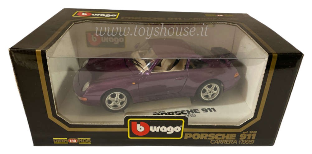 Bburago scala 1:18 articolo 3060 Diamonds Collection Porsche 911 Carrera