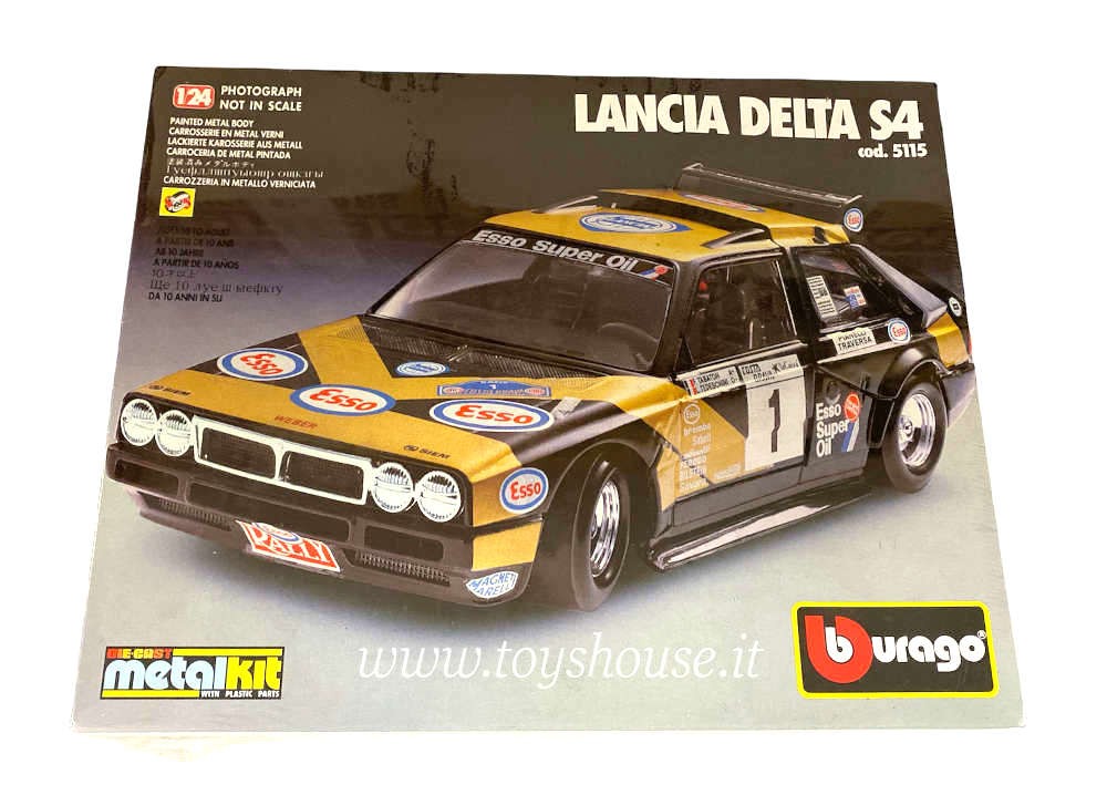 Bburago Lancia Delta Integrale HF 1:24 žluté Bburago Lancia Delta Integrale HF 1:24 žluté