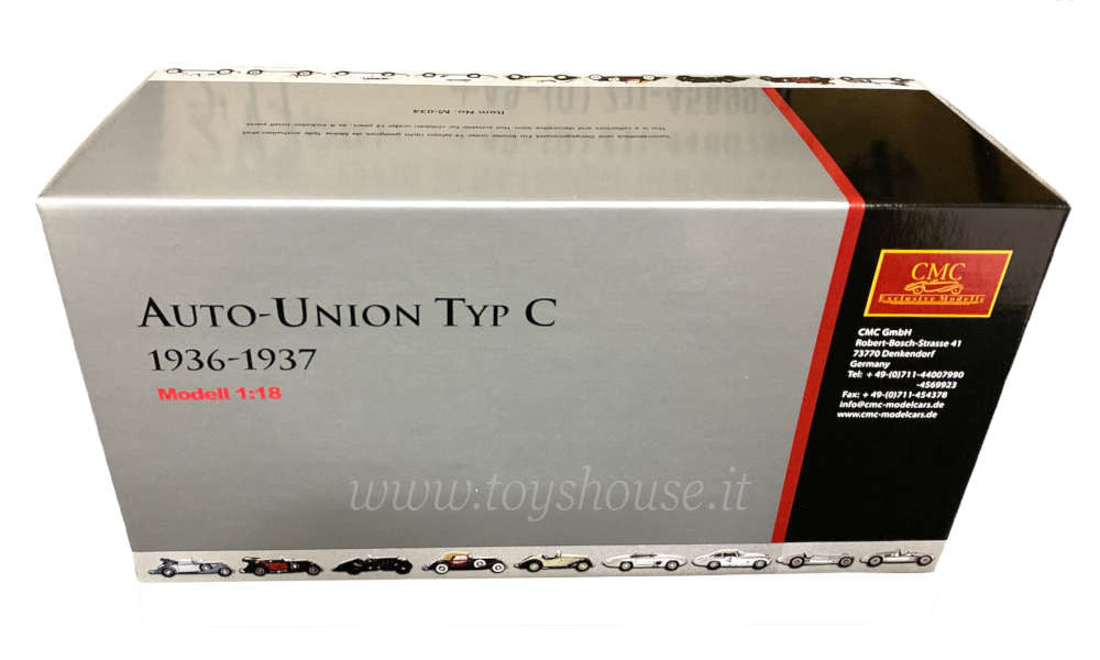 CMC scale 1:18 item M034 Auto Union Type C 1936-37