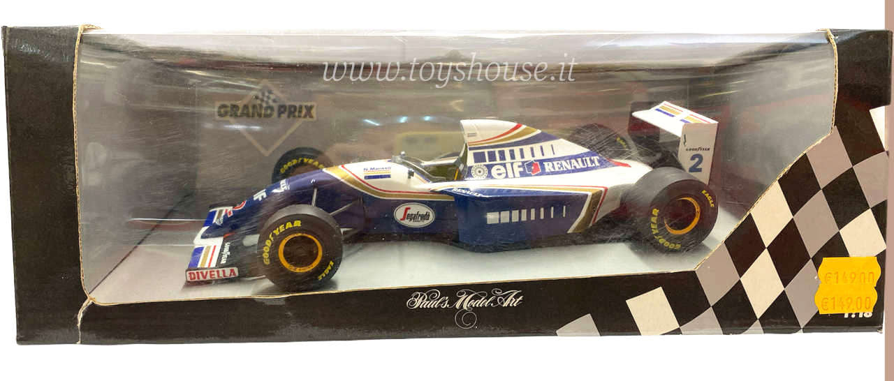Paul's Model Art 1:18 scale item 180940102 Williams-Renault FW16 Mansell