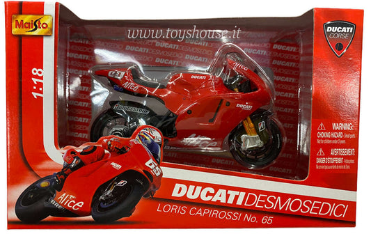 Maisto scale 1:18 item 31557 Ducati Desmosedici Capirossi Gibernau 2006