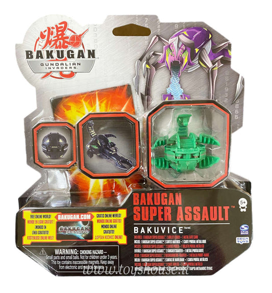 Bakugan Gundalian Invaders Super Assault Bakuvice Spin Master Action Figure