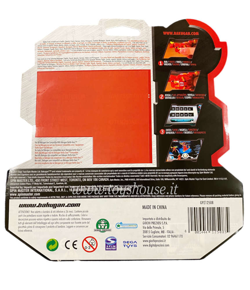 Bakugan Gundalian Invaders Super Assault Bakucyclone Spin Master Action Figure