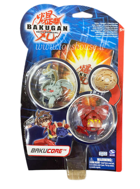 Bakugan Battle Brawlers Bakucore Starter Set 3 Bakugan & 3 Carte Portale Stagione 1 Spin Master