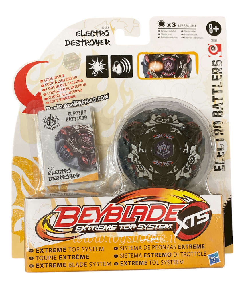 Beyblade Electro Battlers Extreme Top System XTS Electro Destroyer X-56 Hasbro
