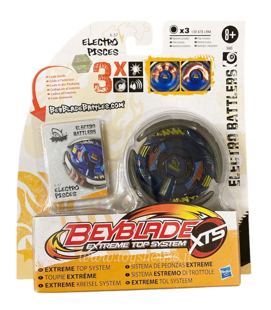 Beyblade Electro Battlers Extreme Top System XTS Electro Pisces X-57 Hasbro