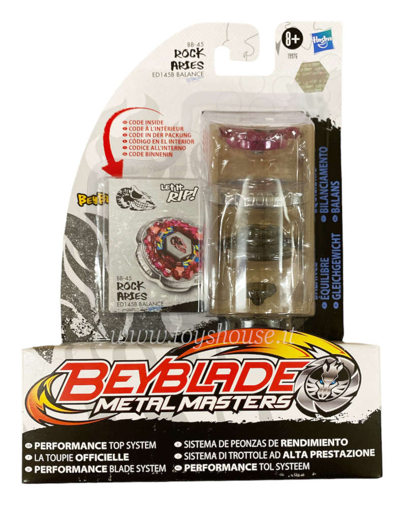 Beyblade Metal Masters Performance Top System Rock Aries BB-45 Hasbro